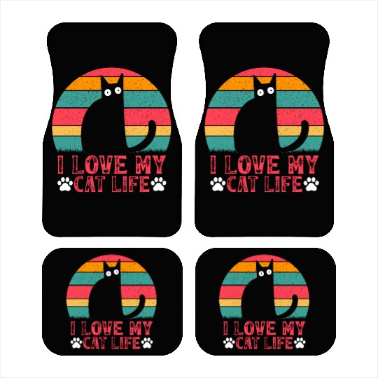 Funny Cat Meme Cat Owner Cat Lover I Love My Cat L Car Mats