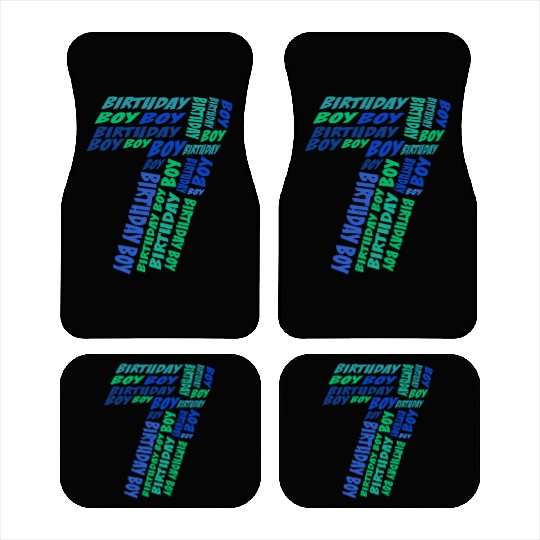 Birthday Boy 7th Birthday | Boys Birthday Car Mats |