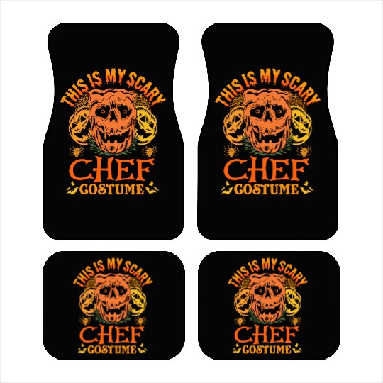 This Is My Scary Chef Costume Funny Halloween Car Mats