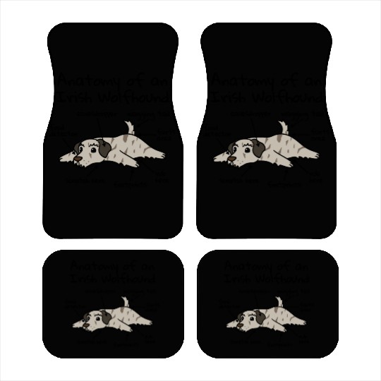 Anatomy Of A Irish Wolfhound Car Mats