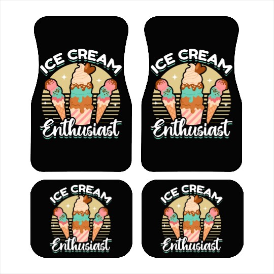 Kawaii Ice Cream Lover Car Mats
