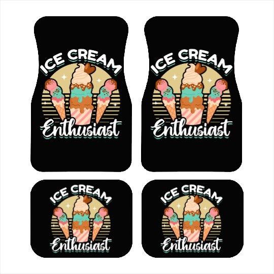 Kawaii Ice Cream Lover Car Mats