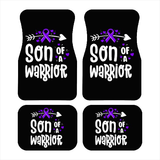 Son Of A Warrior Hodgkins Lymphoma Cancer Car Mats