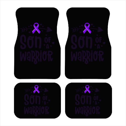 Son Of A Warrior Hodgkins Lymphoma Cancer Car Mats
