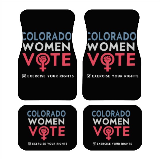 Colorado Women Vote Voter 2022 Election Feminist Car Mats