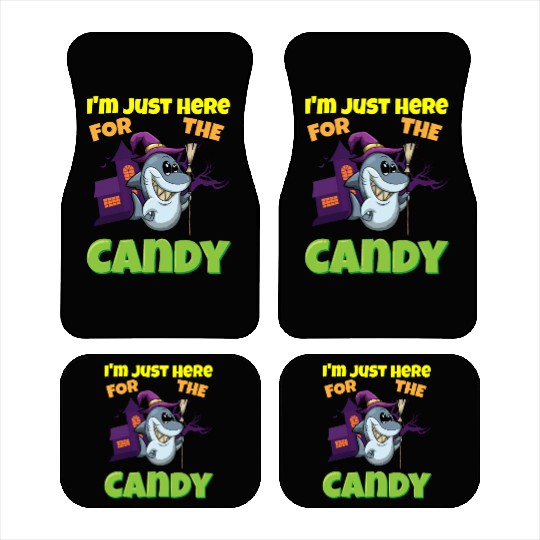 I'm Just Here For The Candy Scary Halloween Beast Car Mats