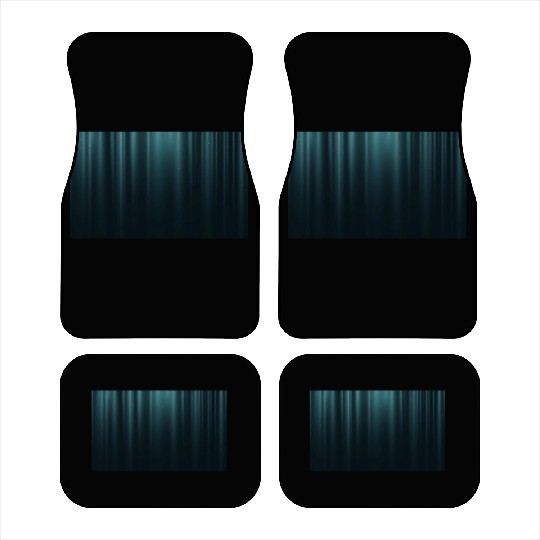 Elegant Teal Blue Theater Cinema Curtain Pattern Car Mats