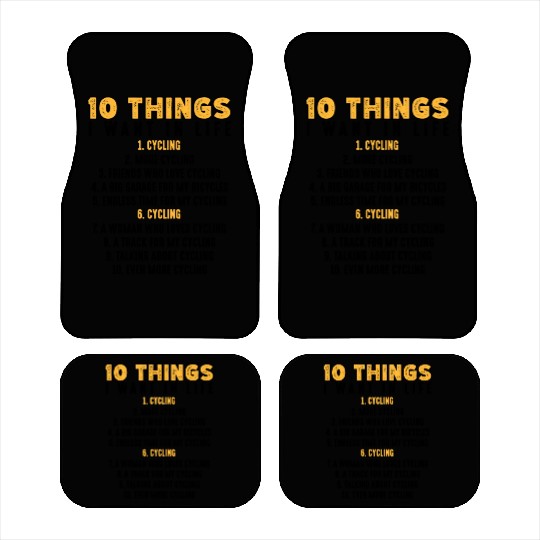 Cycling Riders Cyclist Bicycle Mountain Cycling Car Mats