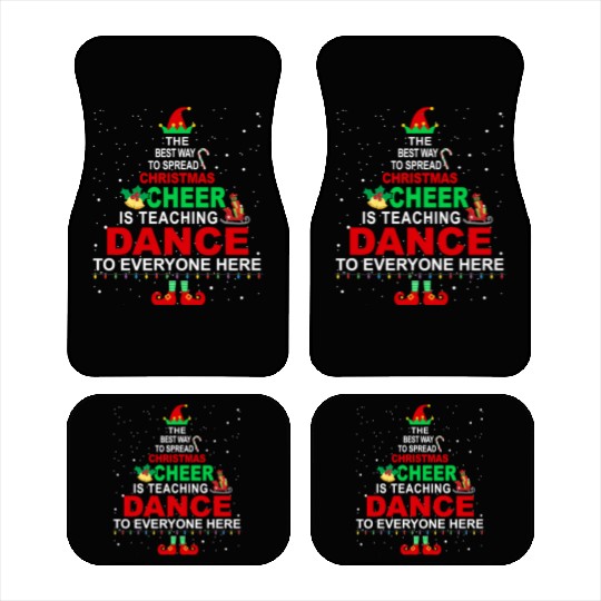 Dance Teacher Christmas Car Mats Elf Cheer Car Mats