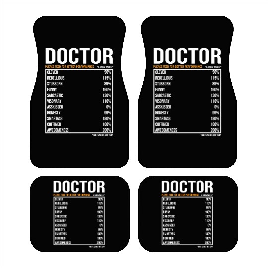 Doctor Daily Value funny Doctor Car Mats