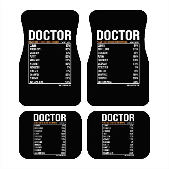 Doctor Daily Value funny Doctor Car Mats