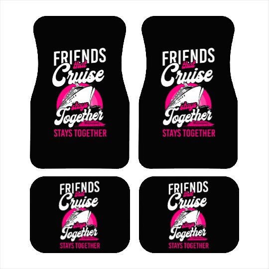 Cruise Ship Vacation Friends Car Mats