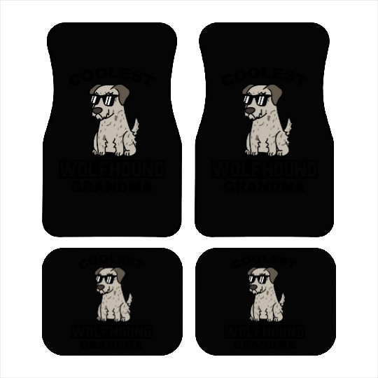 Coolest Irish Wolfhound Grandma Car Mats