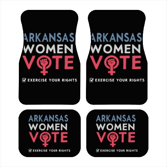 Arkansas Women Vote Voter 2022 Election Feminist Car Mats