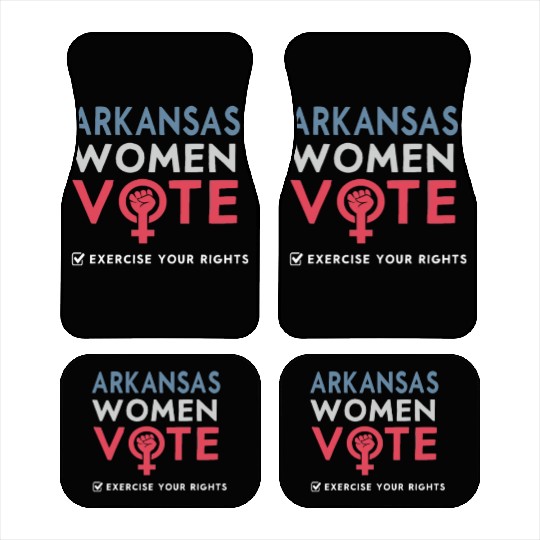 Arkansas Women Vote Voter 2022 Election Feminist Car Mats