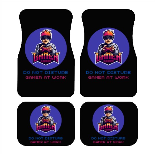 Do Not Disturb Gamer At Work-Gaming Lover Car Mats