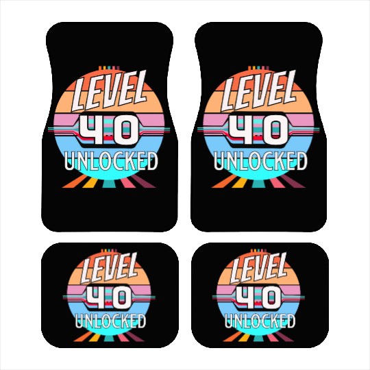 40th Birthday Bonus Level Car Mats