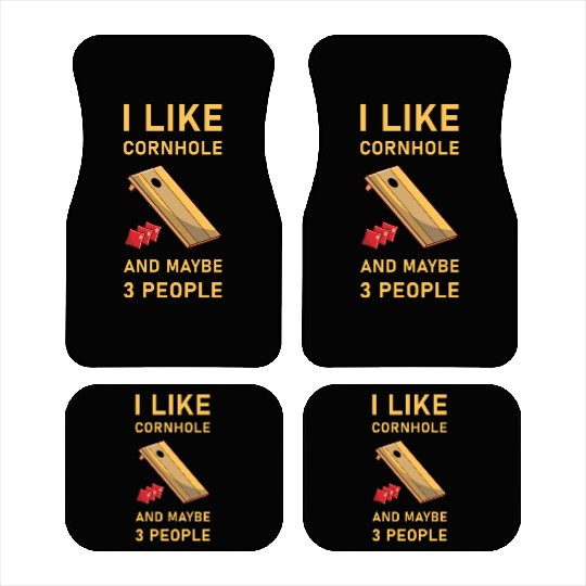 I like cornhole and maybe 3 people - Bean Bag Toss Car Mats