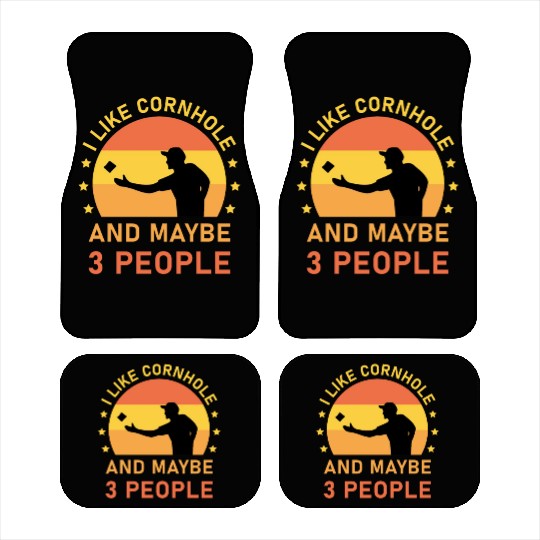 I like cornhole and maybe 3 people - Bean Bag Toss Car Mats