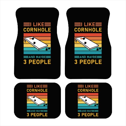 I like cornhole and maybe 3 people - Bean Bag Toss Car Mats