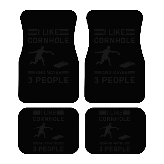 I like cornhole and maybe 3 people - Bean Bag Toss Car Mats