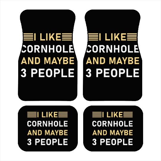 I like cornhole and maybe 3 people - Bean Bag Toss Car Mats
