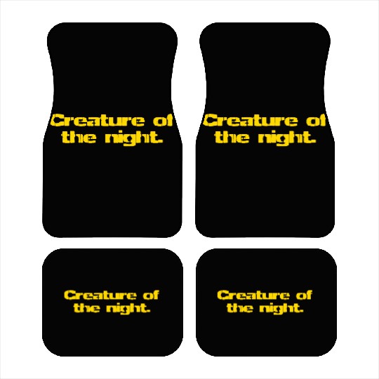 Creature Of The Night Car Mats