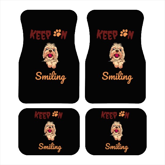 Dog Dads, Dog Mummy, Keep On Smiling Car Mats