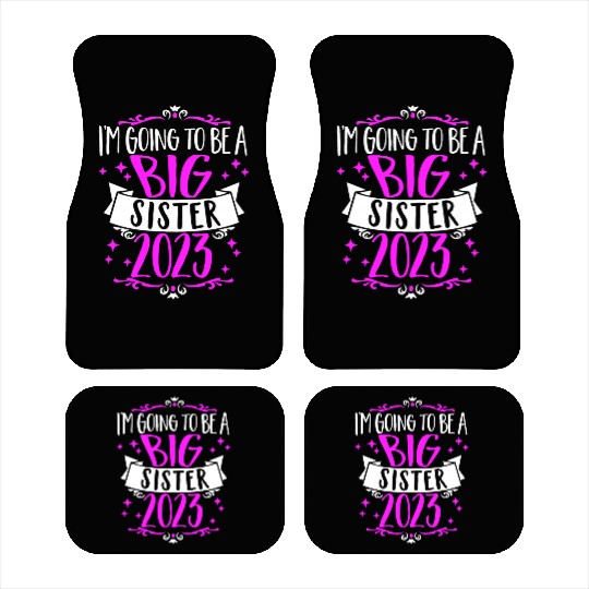 Going to be a Big Sister 2023 Pregnancy Big Sis Car Mats