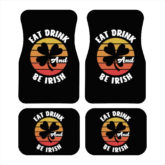 Irish Ireland St.Patricks Day Gift Car Mats