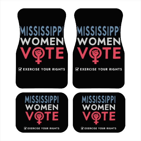 Mississippi Women Vote Voter 2022 Election Car Mats