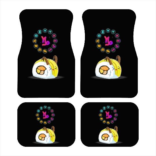 Japanese Sushi Funny Capricorn Zodiac Sushi Lover Car Mats