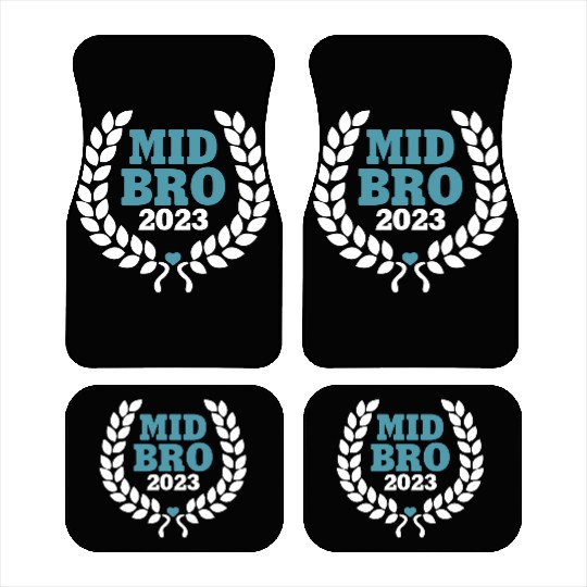 Mid Bro 2023 - Middle Brother Baby Birth Boy Car Mats
