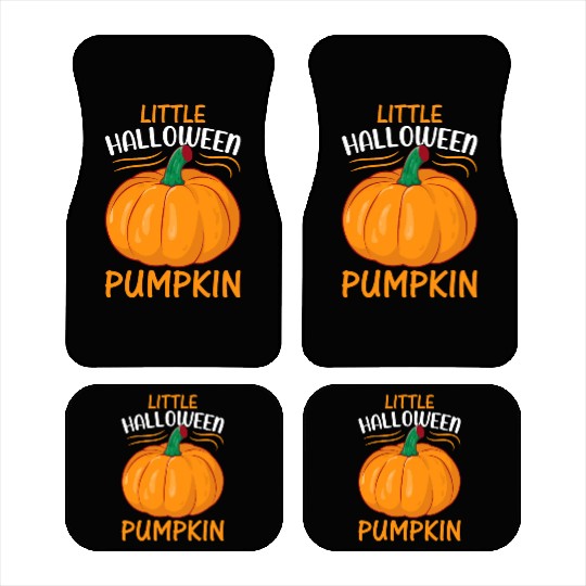 Little Halloween Pumpkin I Halloween Newborn Baby Car Mats
