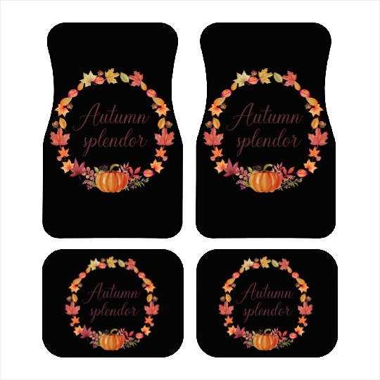 Happy Pumpkin Day Car Mats