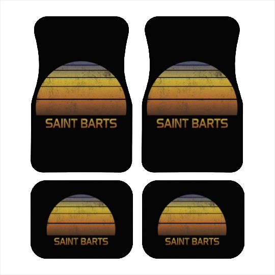 Vintage Sunset Family Vacation Souvenir Saint Car Mats