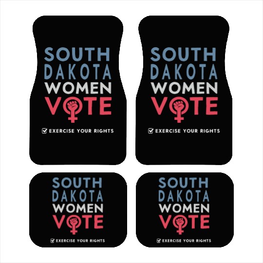 South Dakota Women Vote Voter 2022 Election Car Mats