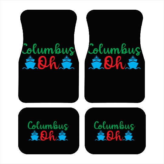 Happy Columbus Day classic Car Mats