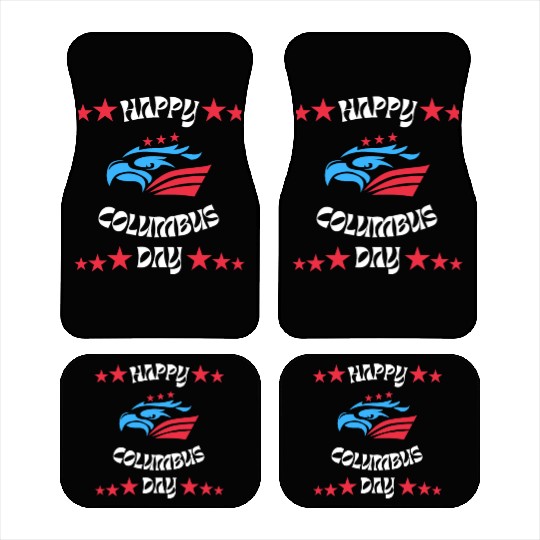 Happy Columbus Day classic Car Mats