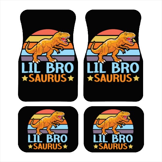 Lil Bro Saurus Best Bro Ever Brotherhood Dinosaur Car Mats