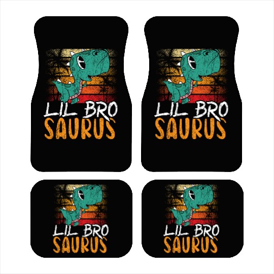 Lil Bro Saurus Best Bro Ever Brotherhood Dinosaur Car Mats