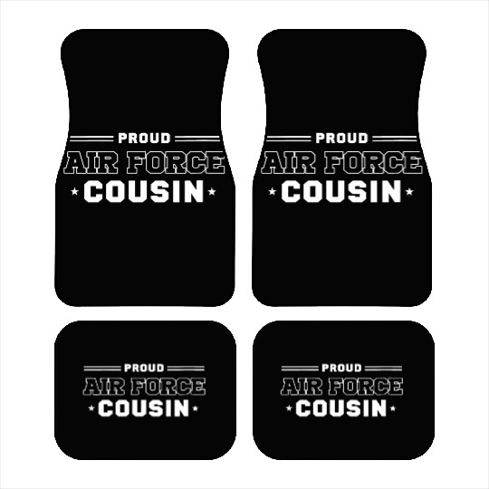 Womens Proud US Air Force Cousin Military Pride Car Mats