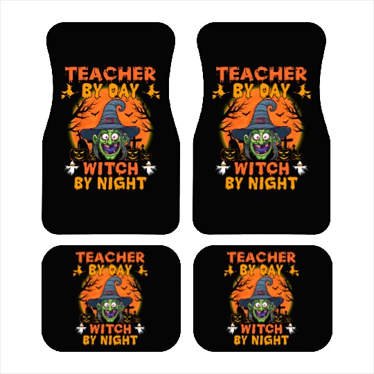 Teacher By Day Witch By Night Car Mats