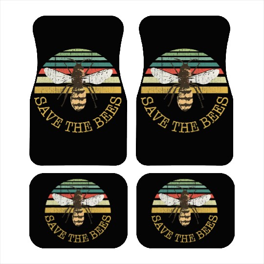 Bee BeeKeeper Save the Bees Apiary Design Car Mats