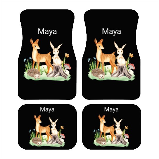 Animal deer rabbit hedgehog Maya Car Mats