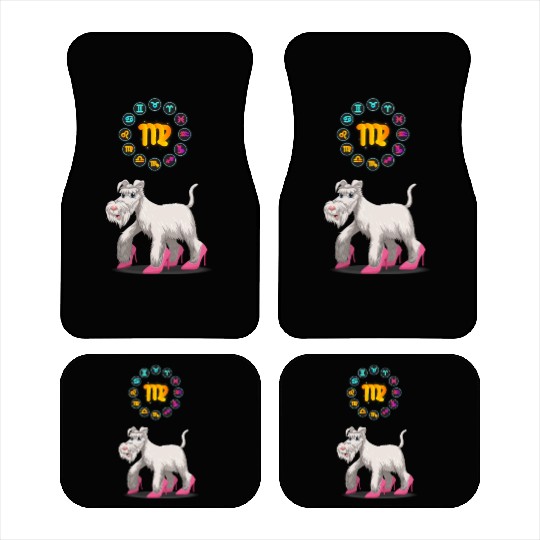 Funny Dog Lover Horoscope Virgo Zodiac Sign Cool Car Mats