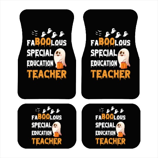 Faboolous Special Education Teacher-Halloween Car Mats