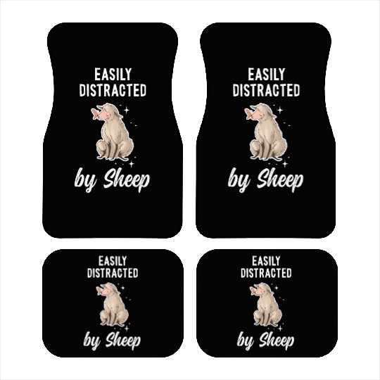 Cute Lamb Saying - Farmer & Sheep Car Mats