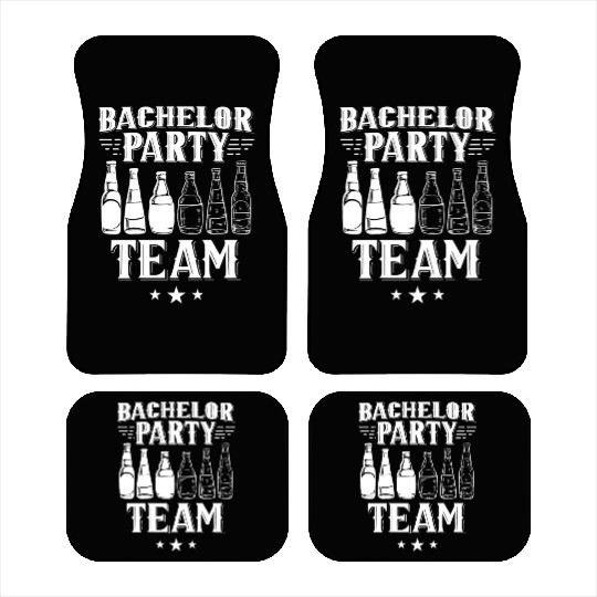 Bachelor Party Team Bride Groom Car Mats