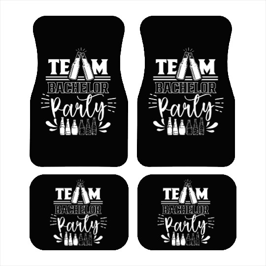 Team Bachelor Party Bride Groom Car Mats